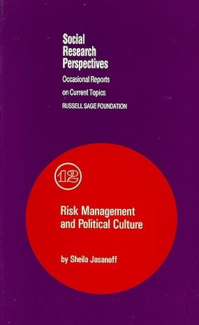 risk management and political culture 1st edition sheila jasanoff 0871544083, 978-0871544087