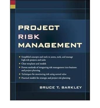 project risk management 1st edition bruce t. barkley b006duqqgi