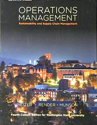 operations management sustainability and supply chain management 1st edition various 1323442448, 9781323442449