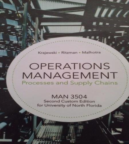 management processes and supply chains 2nd edition lee j. krajewski, larry p. ritzman, manoj k. malhotra