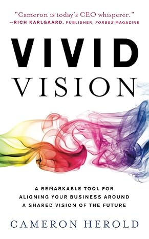 vivid vision a remarkable tool for aligning your business around a shared vision of the future 1st edition