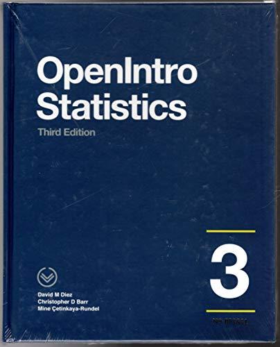 openintro statistics 3rd edition david m diez 1943450056, 9781943450053
