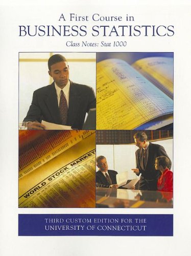 a first course in business statistics 3rd edition terry sincich, james t. mcclave, p. george benson