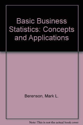 basic business statistics concepts and applications 3rd edition mark l berenson 0130577464, 9780130577467