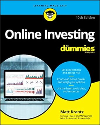 online investing for dummies 10th edition matthew krantz 1119601487, 978-1119601487