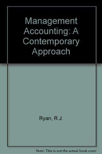 management accounting a contemporary approach 1st edition john hobson, r.j. ryan 9780273019589