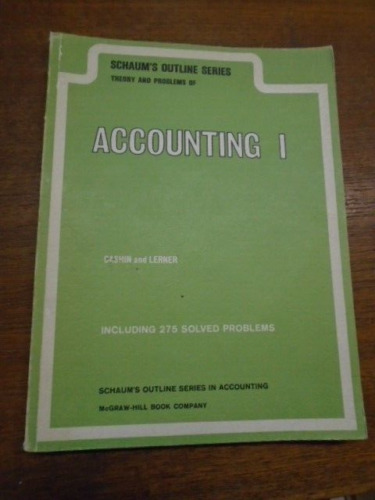 accounting i 1st edition joel lerner, james cashin 9780070375895