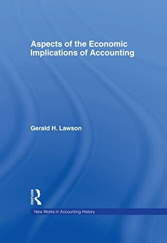 aspects of the economic implications of accounting 1st edition gerald h. lawson 9780815330257, 0815330251