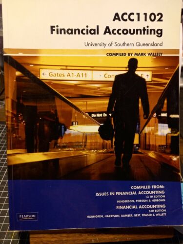 acc1102 financial accounting 1st edition university of southern qld 9781442524422