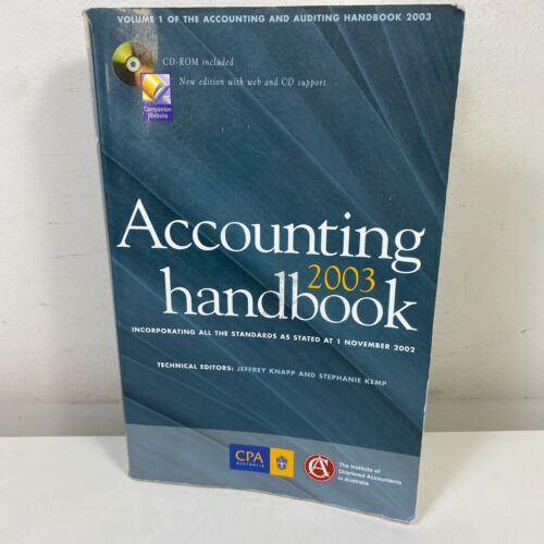 accounting handbook 2003 volume 1 1st edition jeffrey knapp, stephanie kemp