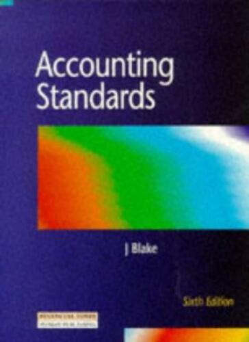 accounting standards 1st edition john blake 9780273626978