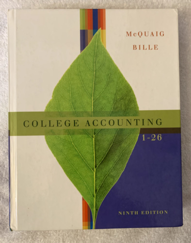 college accounting 9th edition mcquaig bille 9780618824175