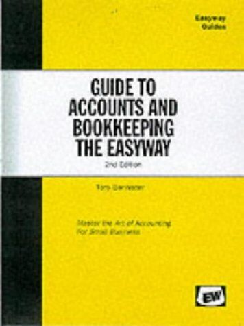 a guide to bookkeeping and accounts the easyway 1st edition tony bannister 9781900694469