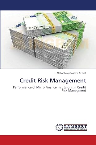credit risk management performance of micro finance instituions in credit risk managment 1st edition
