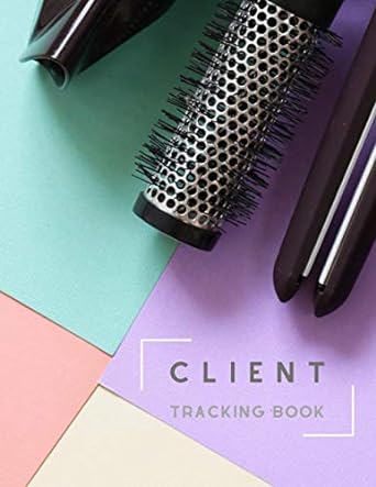 client tracking book for hairdressers and hair stylists alphabetical order record clients data services and