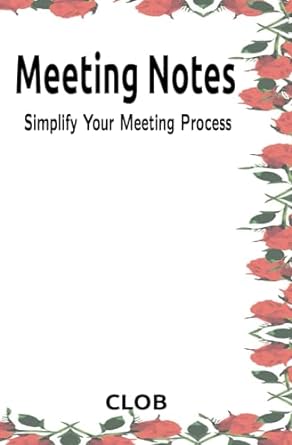 handy meeting notes for work simplify your meeting process 1st edition clob brice cheng b0clskj8fb