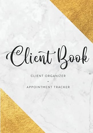 client organizer book customer record and appointment tracker for hair stylist or esthetician 1st edition