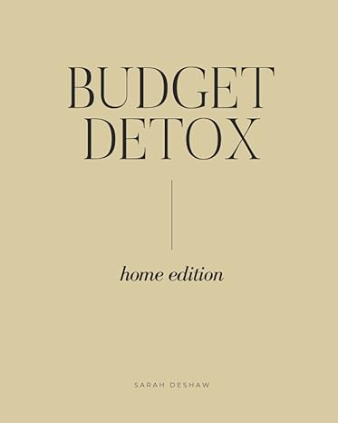 Budget Detox Workbook 7 Day Financial Cleanse For Your Personal Finances