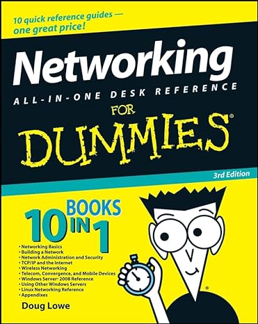 networking all in one desk reference for dummies 3rd edition doug lowe 0470179155, 978-0470179154