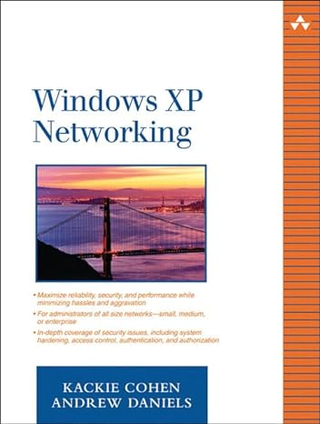 windows xp networking 1st edition kackie cohen ,andrew daniels 0321205634, 978-0321205636