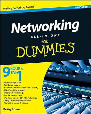 networking all in one for dummies 4th edition doug lowe 0470625872, 978-0470625873