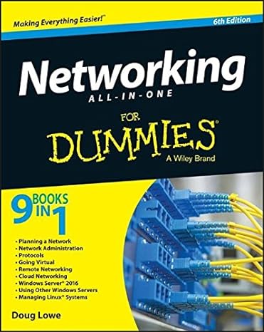 networking all in one for dummies 6th edition doug lowe 1119154723, 978-1119154723