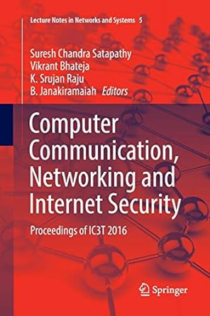 computer communication networking and internet security proceedings of ic3t 2016 1st edition suresh chandra