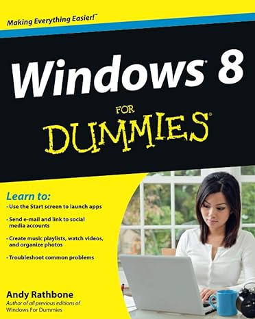 windows 8 for dummies 1st edition andy rathbone 1118134613, 978-1118134610