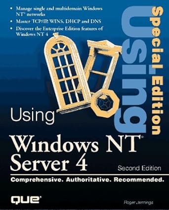 using windows nt server 4 comprehensive authoritative recommended 2nd special edition roger jennings ,donald