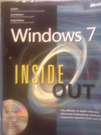 windows 7 inside out 1st edition ed bott ,carl siechert ,craig stinson b0085rznum