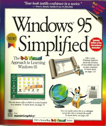 windows 95 simplified the 3d visual approach to learning windows 95 1st edition ruth maran 1568846622,