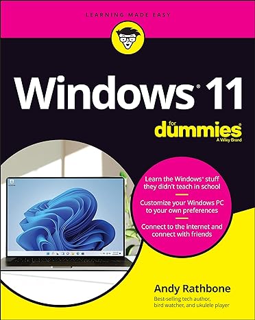 windows 11 for dummies 1st edition andy rathbone 1119846471, 978-1119846475