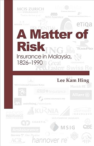 a matter of risk insurance in malaysia 1826 1990 1st edition kam hing lee 9971694603, 978-9971694609