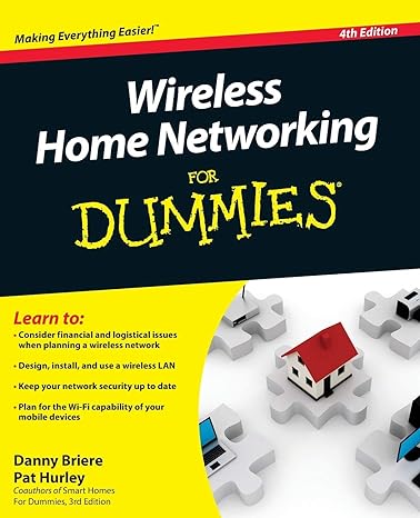 wireless home networking for dummies 4th edition danny briere ,pat hurley 0470877251, 978-0470877258