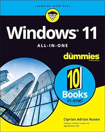 windows 11 for dummies all in one 10 books in one 1st edition ciprian adrian rusen 1119858690, 978-1119858690