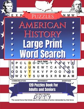 american history large print word search 1st edition lisa a. foster 979-8357073945