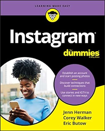 instagram for dummies 1st edition jenn herman ,corey walker ,eric butow 111959393x, 978-1119593935