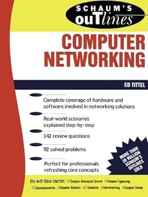schaum s outline of computer networking 1st edition ed tittel 0071362851, 978-0521782586