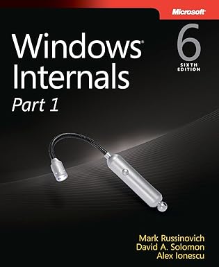 microsoft windows 6 internals part 1 6th edition mark e russinovich ,david a solomon ,alex ionescu