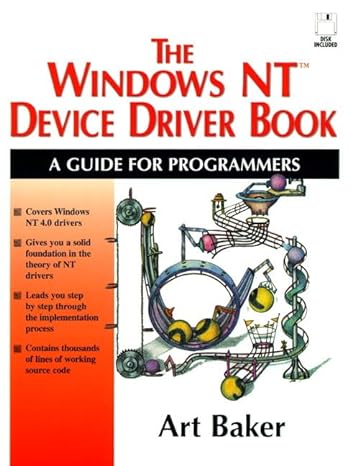 the windows nt device driver book a guide for programmers 1st edition art baker 0131844741, 978-0131844742