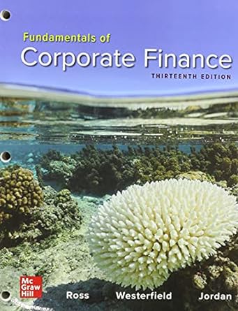 gen combo ll fundamentals of corporate finance connect access card 13th edition stephen ross 1265045739,