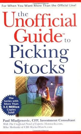 the unofficial guide to picking stocks 1st edition paul mladjenovic 0764562029, 978-0764562020