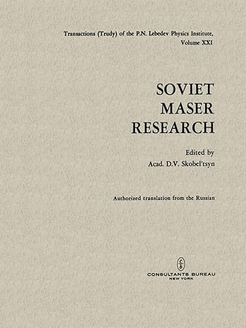 soviet maser research 1964th edition d v skobel tsyn 1468406639, 978-1468406634