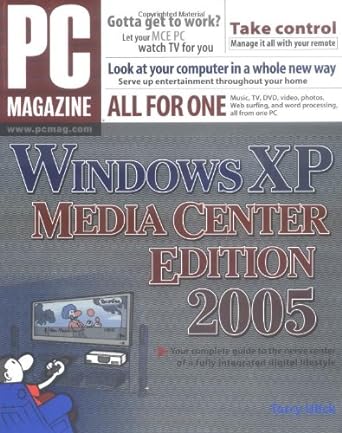 pc magazine all for one windows xp media center 2005th edition terry ulick b008sm3cfc
