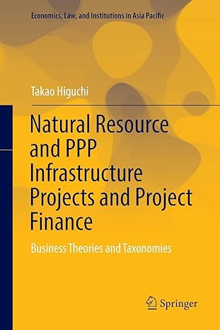 natural resource and ppp infrastructure projects and project finance business theories and taxonomies 1st
