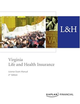 virginia life accident and health insurance license exam manual 2nd edition kaplan financial 141953470x,