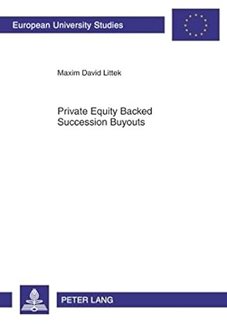 private equity backed succession buyouts explorative study of critical success factors new edition maxim