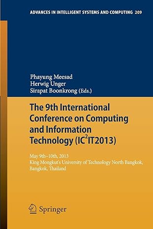 the 9th international conference on computing and informationtechnology 9th 10th may 2013 king mongkuts