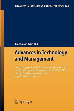 advances in technology and management proceedings of the 2012 international conference on technology and