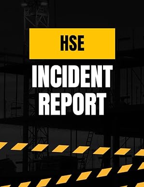 Hse Accident Report Book Record All Incident In Your Business Health And Safety Record Book